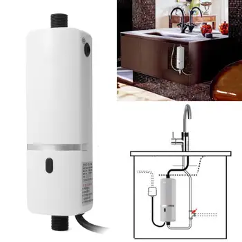 

220-240V 3000W Instant Electric Tankless Water Heater Shower System Under Sink Tap Faucet for Kitchen Bathroom Water Heater