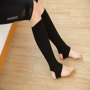 

Bigsweety Women Fitness Stocking Autumn Winter Woolen Boot Stocking Leg Protection Straight Stocking Latin Dance Knit Stocking