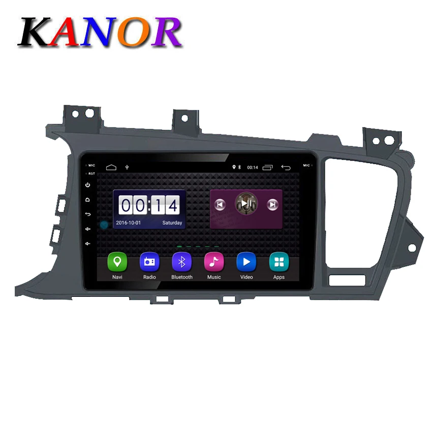 

KANOR Quad-Core Android 8.1 Car Radio Stereo Player GPS Navigation for KIA K5 Optima 2011-2015 with Headunit WIFI Autoradio