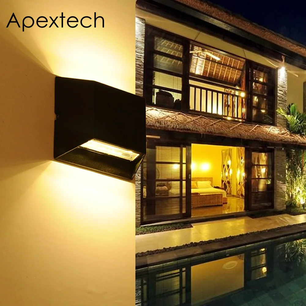 

Apextech Up&Down Waterproof LED Wall Lamp 10W Porch Wall Light Outdoor Lighting Balcony Garden Lights Home Decorate AC85-265V
