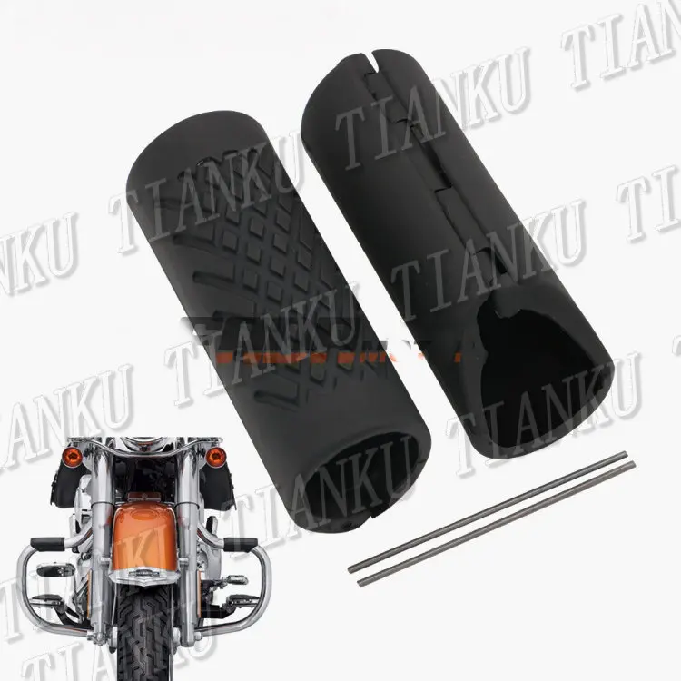 Motorcycle Guard Crash Bar Rubber Protective Cover For Yamaha VStar 400