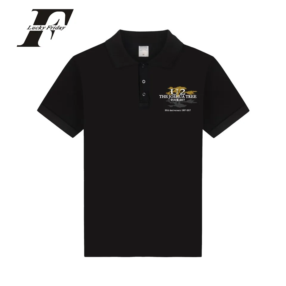 2017 Fashion U2 Music Band Polo Shirt Brands U2 Joshua Tree Anniversary Women Polo Homme Men