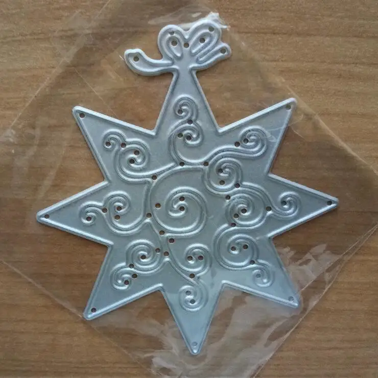 Anise Star Pattern Metal Cutting Dies Stencil for Scrapbooking Album Embossing DIY Gift Card Handcrafts Templates Model | Дом и сад