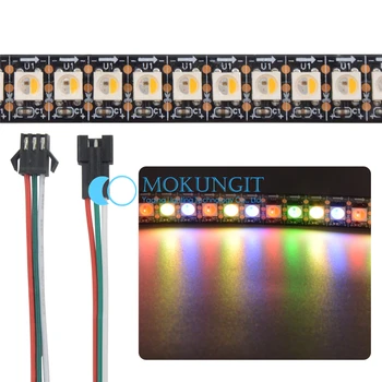 

5X1M SK6812 RGBW Warm /Cool White 4 color in 1 Chip 144 leds/Pixels/m 5050 SMD LED Strip White/Black PCB IP65/IP67/IP30 DC5V