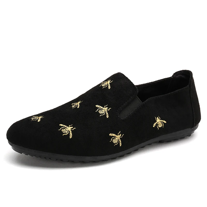 

Men Bee Shoes England Trend Casual Leisure PU Leather Shoes Breathable For Male Footwear Loafers Men's MossiFlats