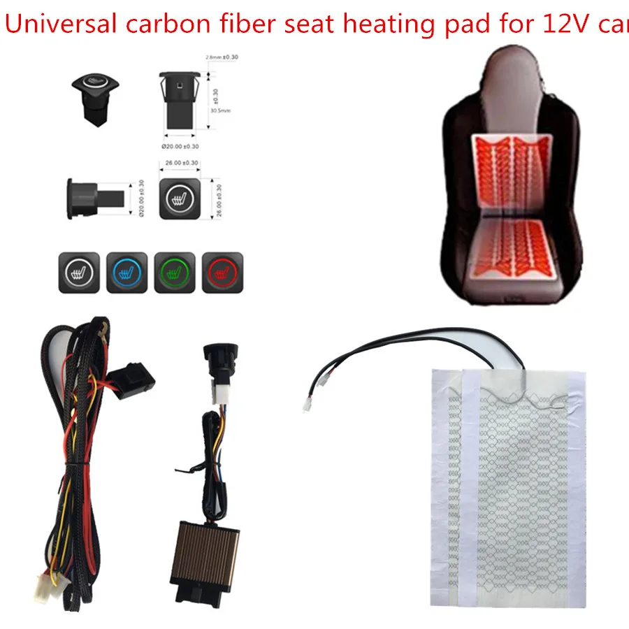 seat heated heating carbon fiber seat cushion heated pad + New premium