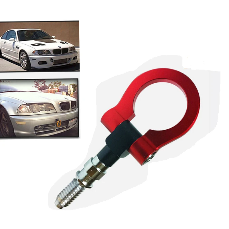 الأحمر سباق برغي البليت تشكيله الألومنيوم سحب القضبان ربط سحب مقطورة لسيارات BMW E82 E88 2008 2009 2010 2011 2012