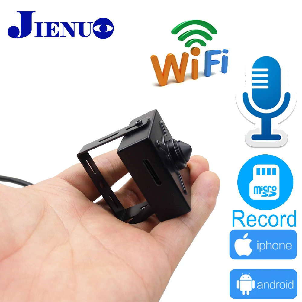 JIENU ip камера Wi Fi 720P 960P 1080P мини видеонаблюдения поддержка аудио Micro SD слот Ipcam