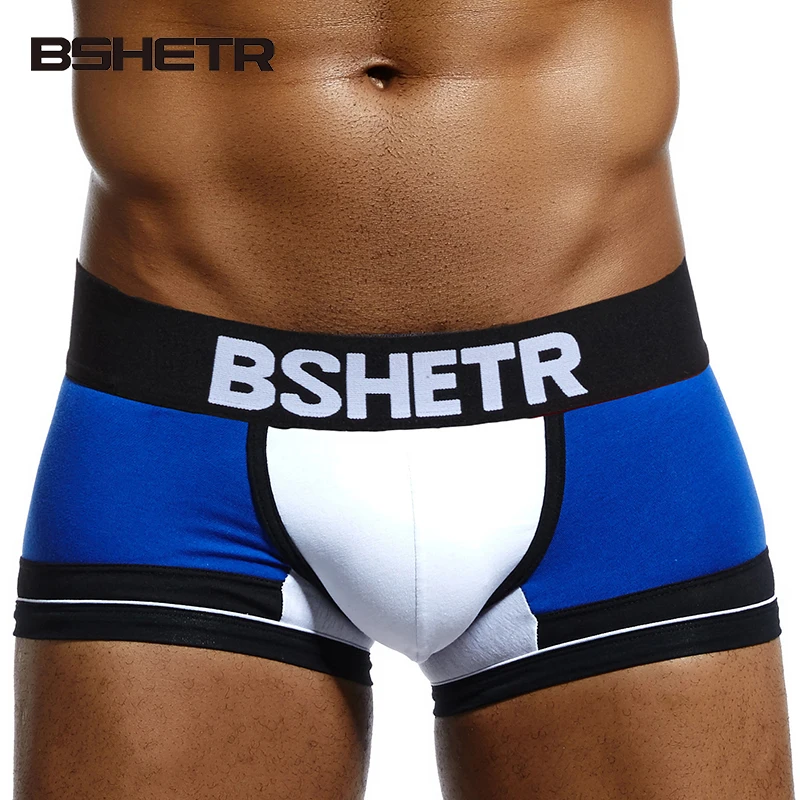 Hot BSHETR Brand Men's Boxer Shorts Cotton Men Underwear Sexy Men boxers Popular Male Panties 5 Colors Underpants Pouch Pants