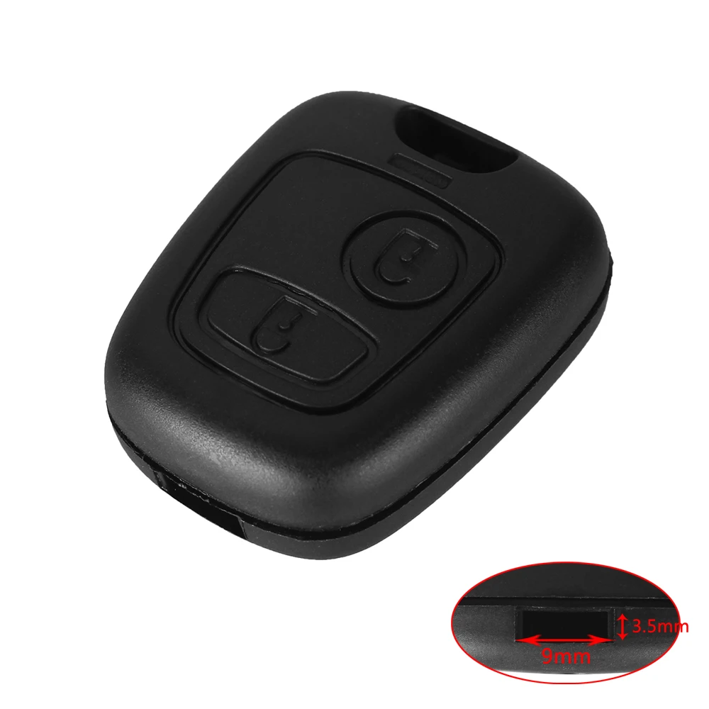 KEYYOU 1 шт. сменный Футляр для ключей для ключ Citroen Крышка для Toyota Aygo 2 кнопки дистанционного брелок в виде ракушки для peugeot без лезвие без логотипа