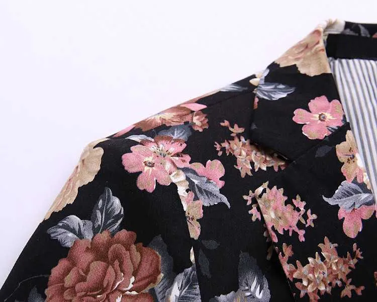Men Floral Blazer 2016 Fashion Brand Slim Fit Mens BlazerSuit Jackets Spring Autumn Casual Printed Floral Blazers Plus Size 5XL (10)