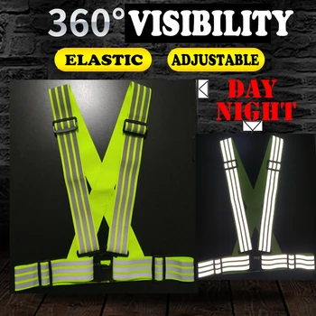 

SPARDWEAR Adjustable Reflective Three Strap Vest Elastic Waist Belt for Outdoor Sports Walking Running Jogging Free Shipping