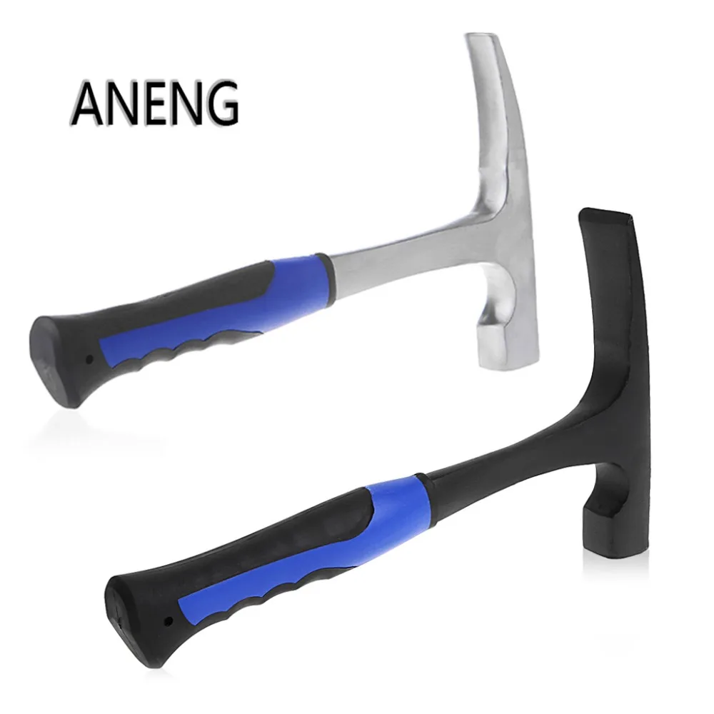 

ANENG Rock Pick With Flat Tip Shock Reduction Grip Geological Stratigraphic Hammer