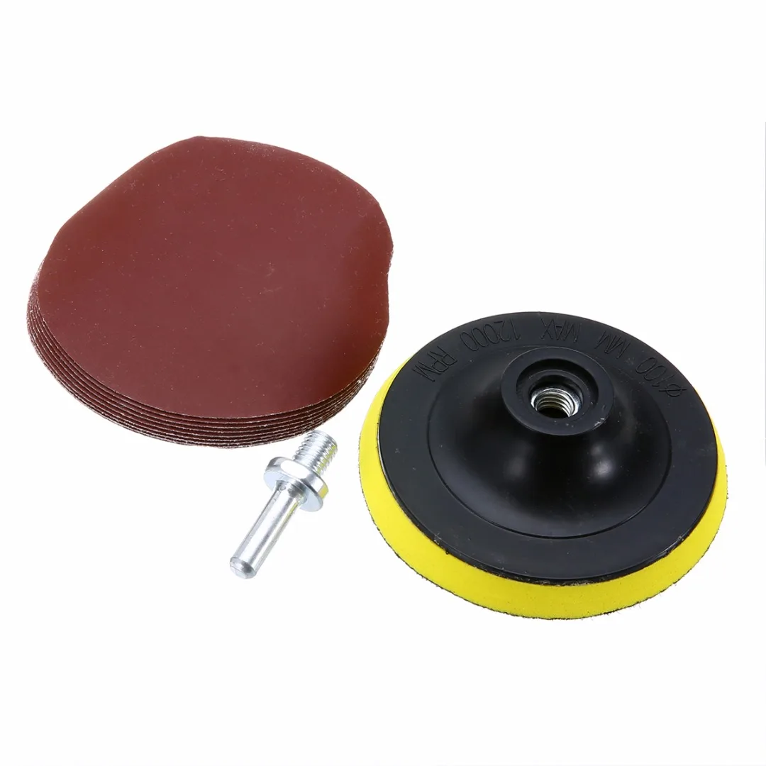 10Pcs Mayitr Durable Sanding Disc Sander 1000 Grits 4