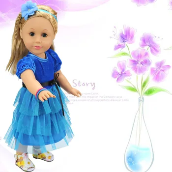

Christmas gift 18 inch American Doll cute Clothes dress Fits 18" American dolls b536