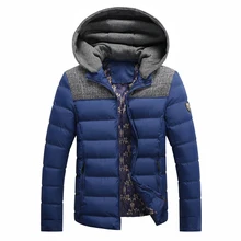 Новинка Повседневное куртка с капюшоном Hiver Selected Homme Водонепроницаемость стеганая куртка Для мужчин