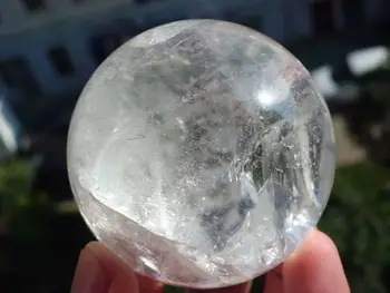 

SCY fa88004309139<<<+306g Natural 60mm Quartz Crystal Sphere Ball Healing China A681