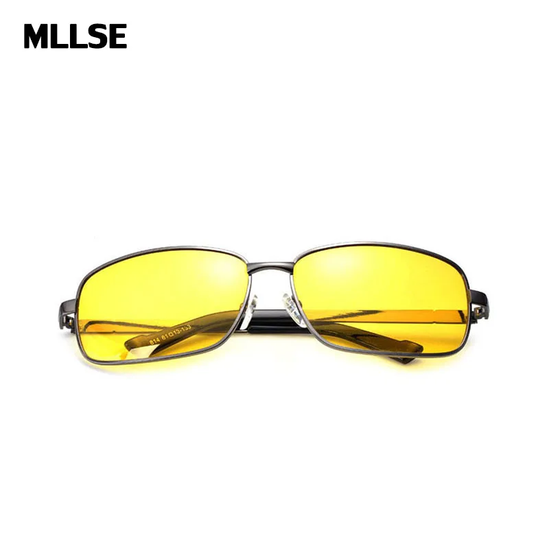 2017 MLLSE Fashion Night Driving Glasses Anti Glare Glasses For Safety Driving Sunglasses Yellow