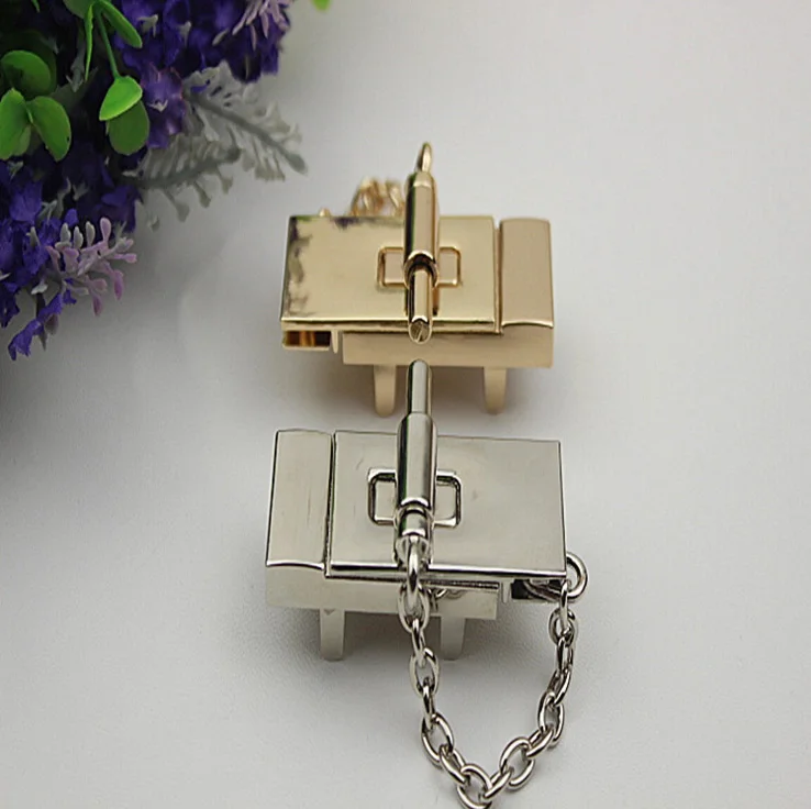 Luggage hardware accessories rectangular chain lock handbags hardware