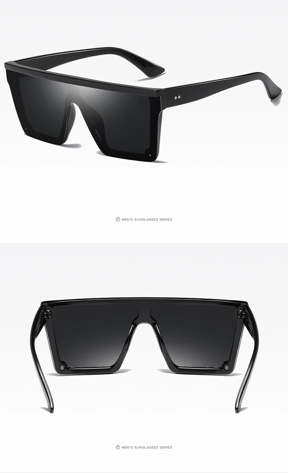 Мужские квадратные солнцезащитные очки мужские полуободковая Оправа очков Модные солнцезащитные очки для мужчин прохладный зеркальным
