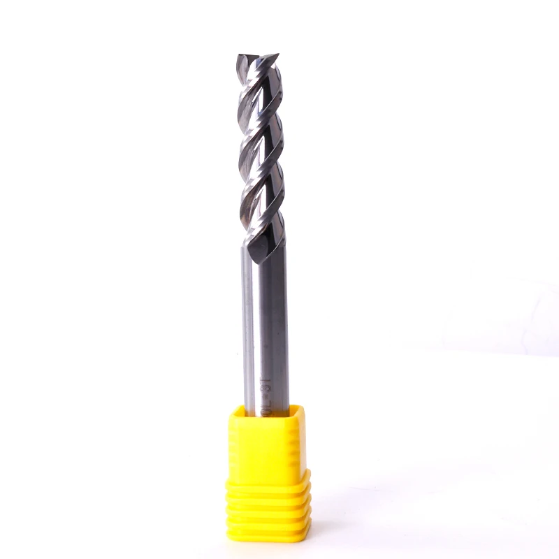 

Augusttools Mill Cutting HRC55 3 Flute Carbide Milling Cutter End Mill For Aluminum Copper Processing Milling Tools Metal Cutter