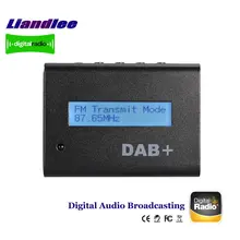 Liandlee External Car Digital Radio DAB DAB+ Audio Receiver / Digital Audio Broadcasting FM RF Transmission IR Remote LCD Panel 10pcs dab radio tuner digital broadcasting receiver fm transmitter
