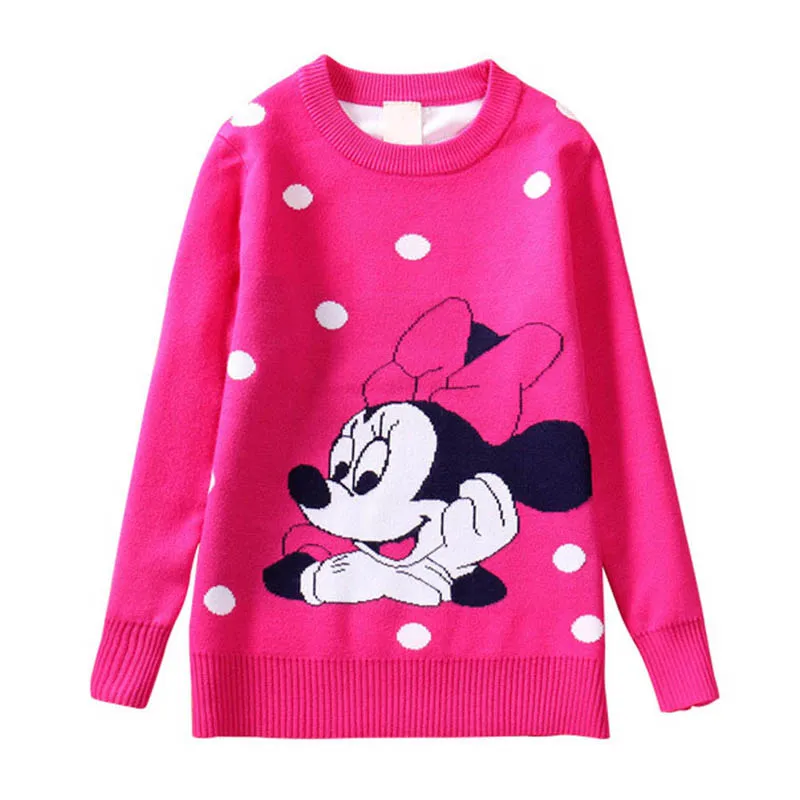Free Shipping 5pcs lot Autumn Winter Style 3 8yrs Baby Boy s Cotton Knitted Sweater Minnie