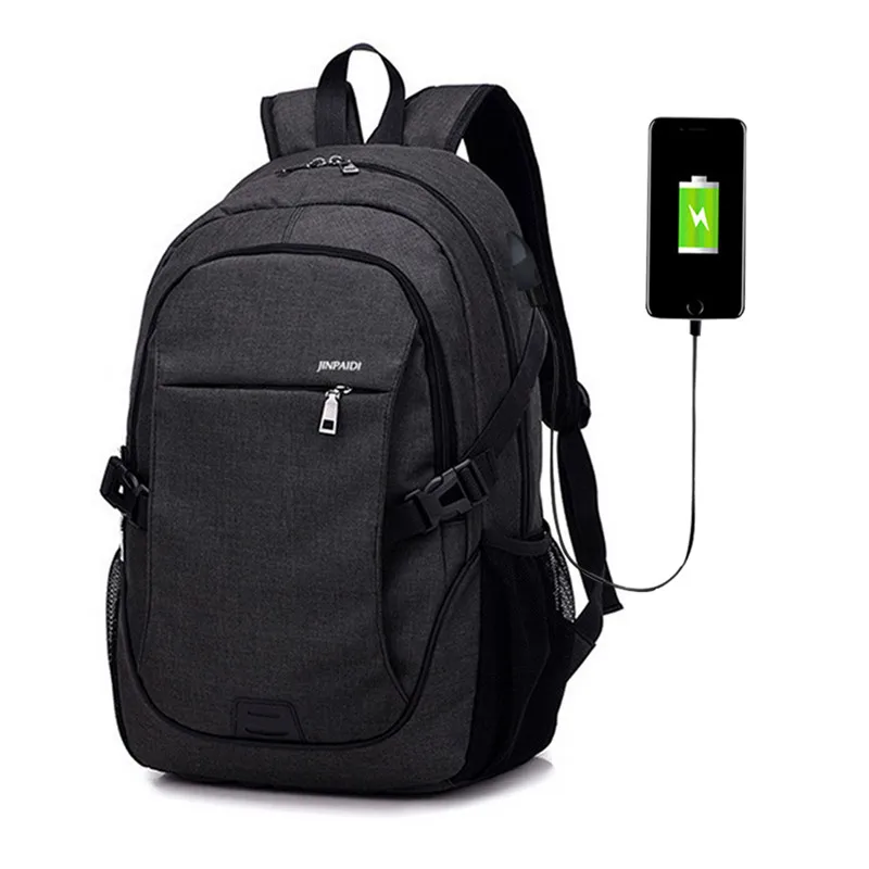 Litthing, новинка, рюкзак для ноутбука, Usb, школьная сумка, рюкзак, Противоугонный, мужской рюкзак для путешествий, рюкзак для отдыха, Mochila - Цвет: black 2
