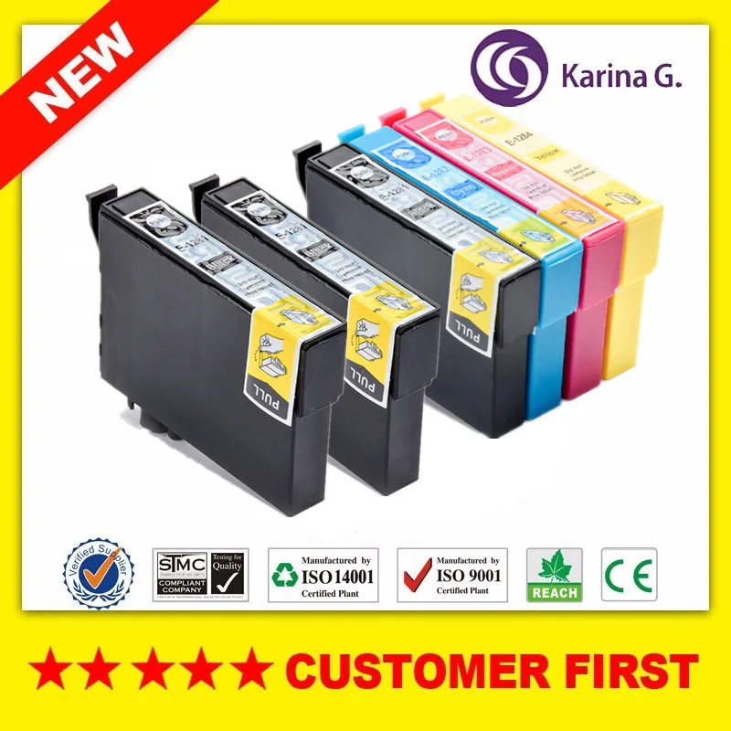 6X совместимый чернильный картридж для epson T1281 T1282 T1283 T1284 для epson Stylus S22/SX125/SX130/SX230/SX235W/SX420W/Office BX305