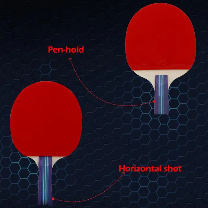 Горячая Pingpong ракетка для мяча Набор 2 весла 3 настольный теннисный мяч для тренировок MCK99