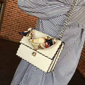 

Women's Designer Handbag 2018 Fashion New Handbags High-quality PU Leather Women Tote bag Square bag Chain Portable Shoulder bag