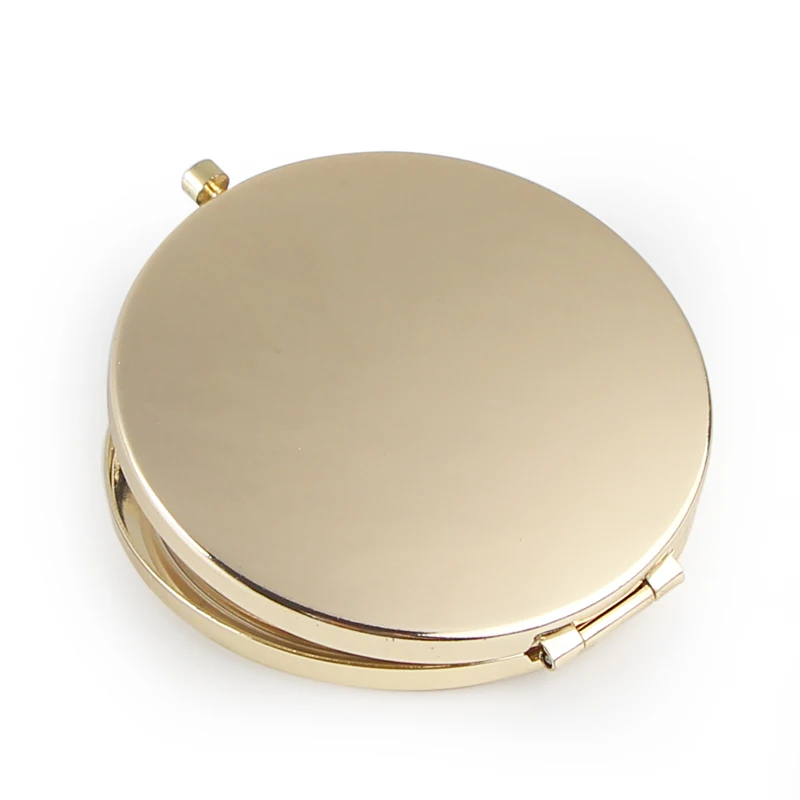 Round Mirror Compact Blank Plain gold Colour For DIY gift mirror (6)
