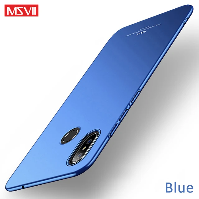Для Xiaomi mi x 3 Чехол MSVII Жесткий ПК полная защита Матовый чехол ультра тонкий матовый чехол для Xiaomi mi x3 mi x 3 2 2S Чехол - Цвет: Blue