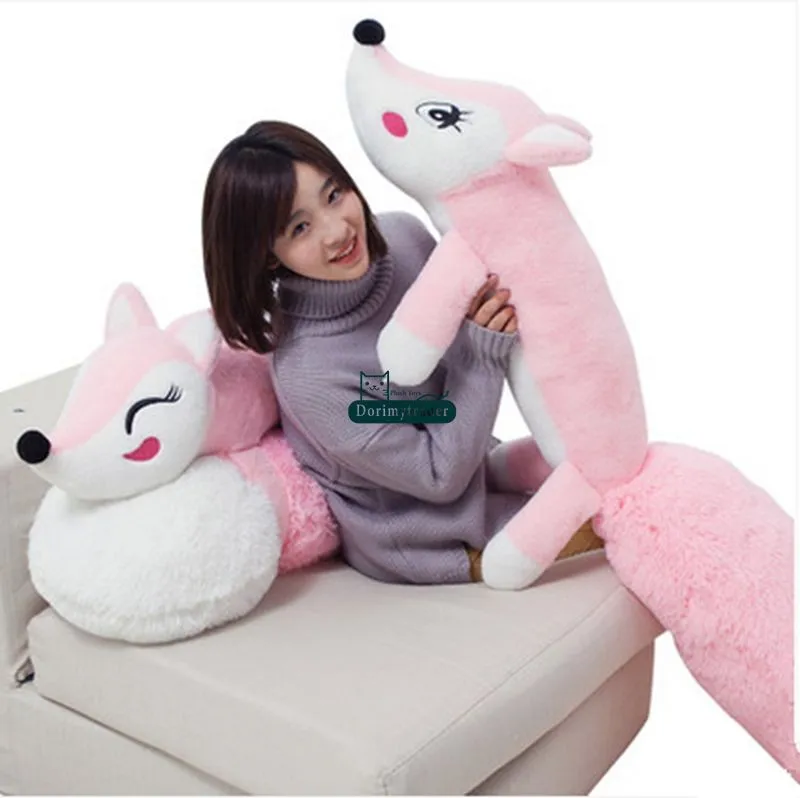 Dorimytrader 63'' 160cm Little Prince Anime Fox Doll Giant Plush Soft Stuffed Cartoon Fox Toy Free Shipping DY60989 (3)_2