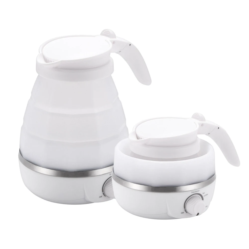 

Sport Electric Tea Kettle Portable Fast Water Boiling Food Grade Silicone Small Collapsible Boil Dry Protection Practical