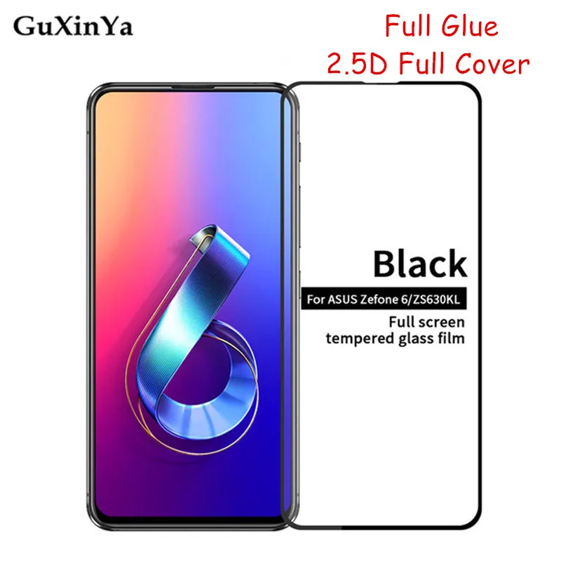

Screen Protector Glass Asus Zenfone 6 ZS630KL Full Glue Tempered Glass For Asus Zenfone 6 2019 Full Cover Phone Glass ASUS 6z