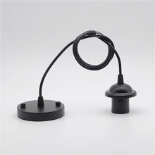 Винтажный DIY E27 держатель лампы с потолочным розовым потолочным навесом с el кабелем провод с полной резьбой лампа база аксессуары для освещения