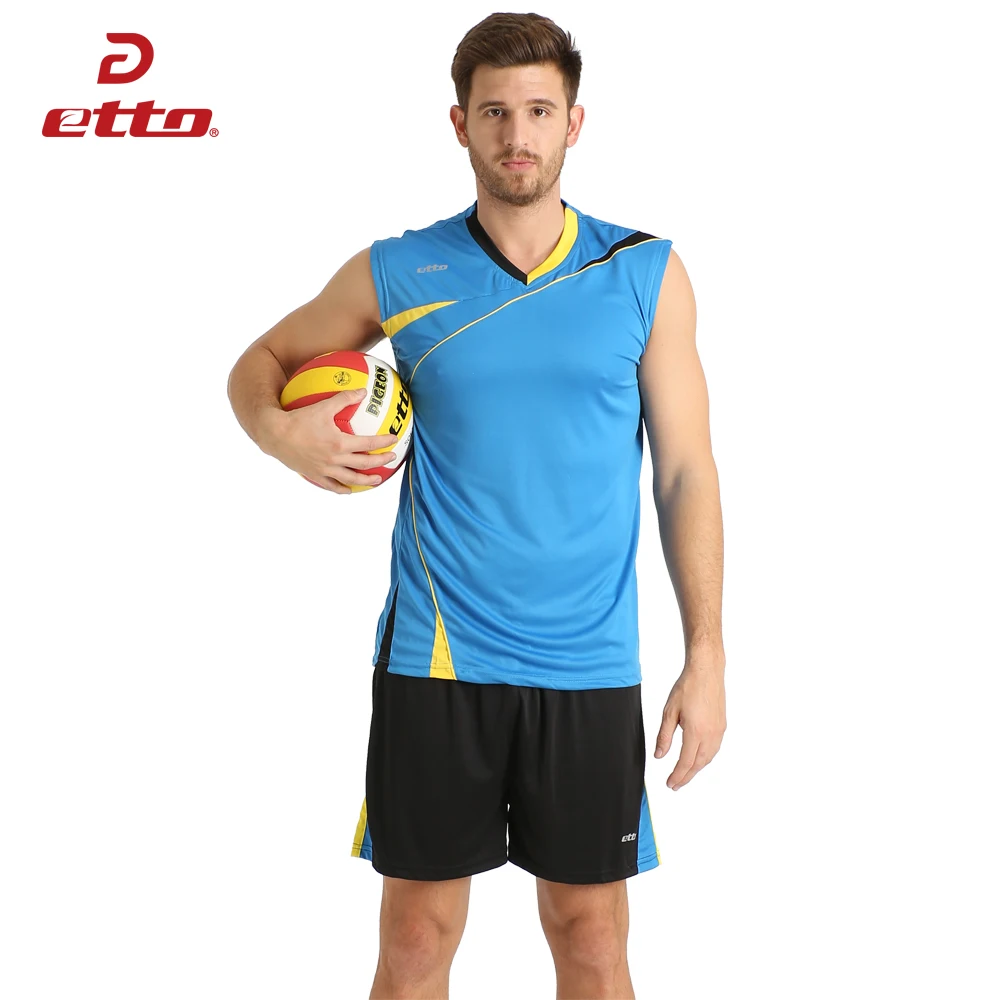 Etto 2018 New Top Quality Volleyball Jerseys Kits Men Professional