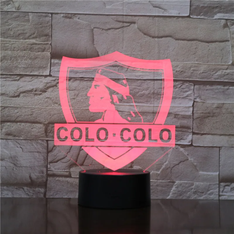 Colo-Colo футбол 3D светодиодный USB лампа Акриловая Новинка рождественское освещение подарок RGB сенсорный пульт дистанционного управления игрушки дропшиппинг