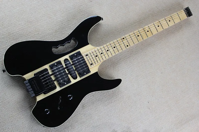 

Free Shipping-Electric Guitar with 24 Frets,Maple Fretboard,Floyd Rose,Neck-thru-body Design and can be Customized