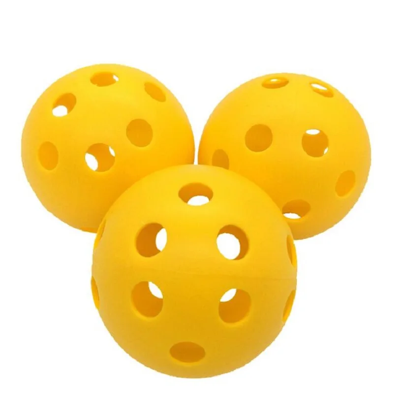 4PCS 72mm Plastic Airflow Golf Balls Outdoor Pickleballs Whiffle Ball