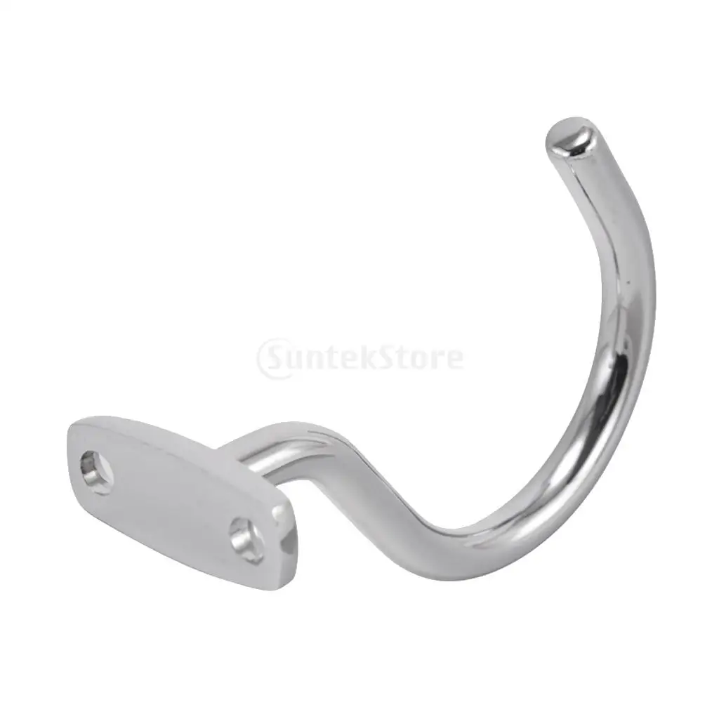Silver Chrome Snooker Billiard Table Cue Hook to Hold Bridge Stick Pool Rack Billiard Accessories With 2 Mounting Screws