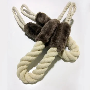 

1 Pcs/lot Multi Functions Cotton Rope Stopper Knot Draft Guard Handles Pet Molar Toy Doors Slamming Shut Wedge Handles Stopper