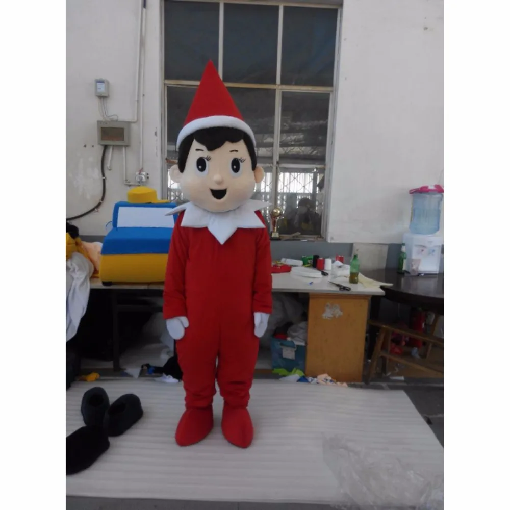 Elf On The Shelf Halloween Costume Custom Made Adult Halloween Elf on the Shelf Mascot Costume Christmas