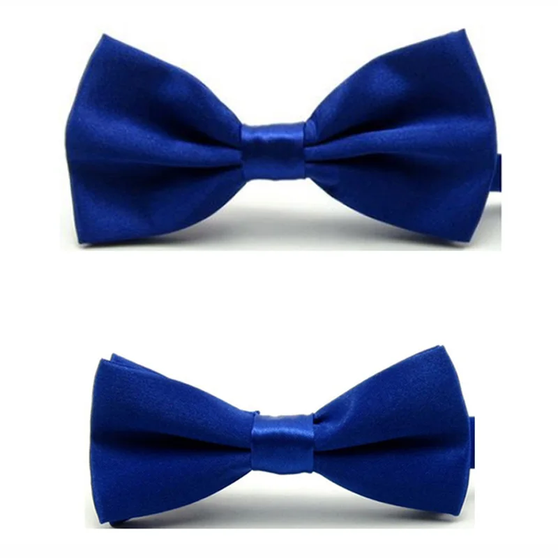 Royal Blue Галстук-бабочка для мальчиков, Одноцветный регулируемый галстук-бабочка для свадьбы, вечеринки, бизнеса - Цвет: Royal Blue