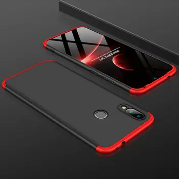 

30pcs/lot Full Protective 3 in 1 Smooth Frosted Detachable Hard Cover For Xiaomi Redmi 7