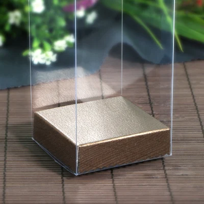 Новый дизайн 10 шт. прозрачный ПВХ 9*9 * H см прямоугольный свадебный сувенир и коробка для конфет милые стойка для кукол и упаковочная коробка