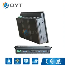 Barebone system 12 inch widescreen 1280x800 industrial panel PC Intel j1900 2 0GHz 2xRJ45 2xRS232 1xHDMI
