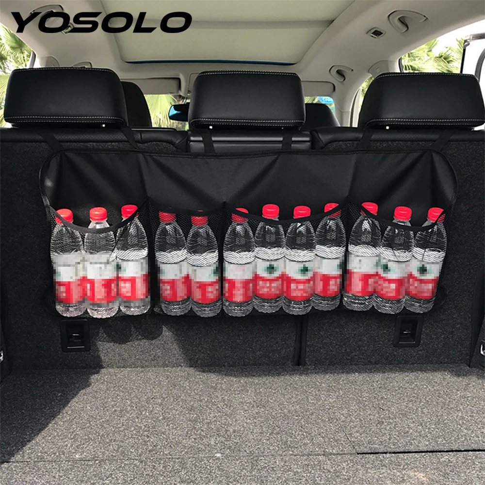YOSOLO Car-styling Stowing Tidying Net Pocket Auto Back Seat Organizer Multi-use Backseat Storage Bag Car Trunk Organizer YOSOLO Car-styling Stowing Tidying Net Pocket Auto Back Seat Organizer Multi-use Backseat Storage Bag Car Trunk Organizer