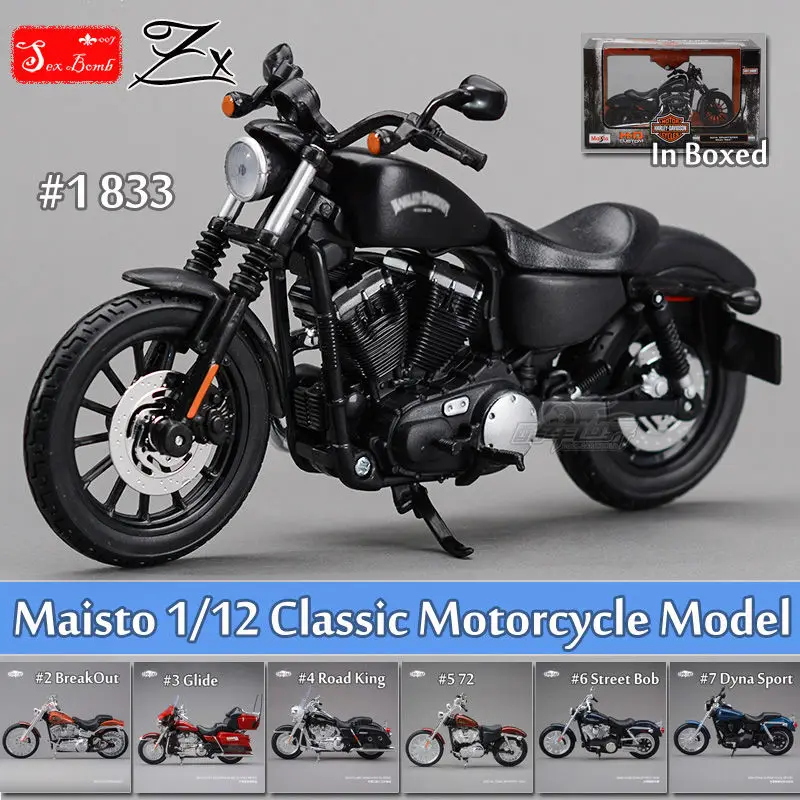 Maisto Scale 1/12 Motorcycle model toy Classic U.S. motorcycle high simulation action figure